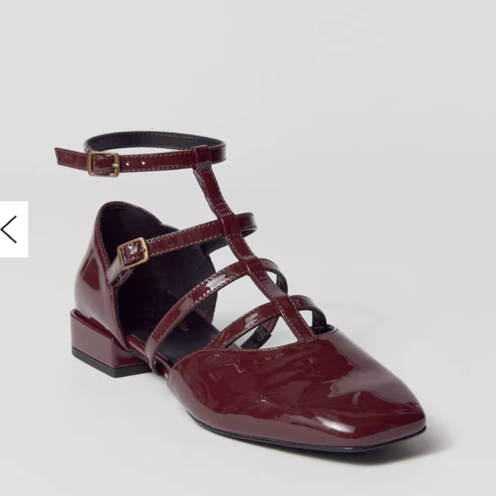 Seychelles Kissing Booth Mary Jane Sandal Burgundy/Red Size 8